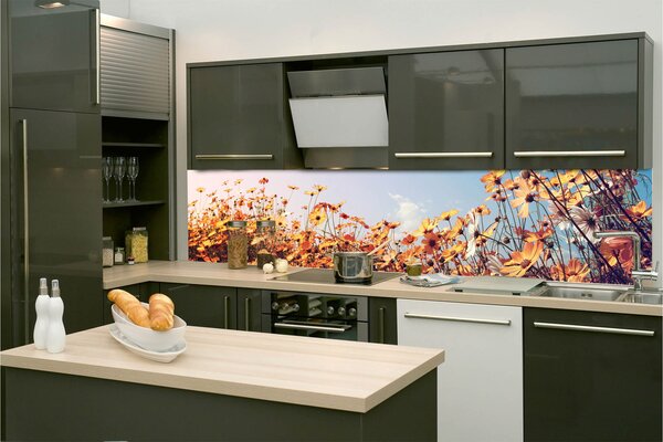 Konyhai fotótapéta - tavaszi rét 260 x 60 cm