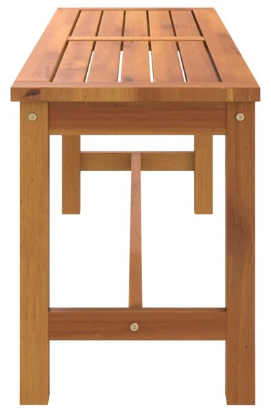 Tömör akácfa kerti pad 110 x 35 x 45 cm