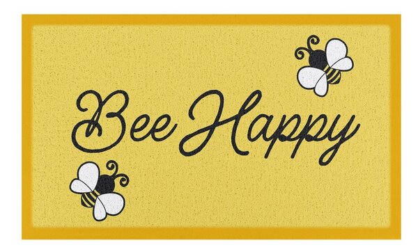 PVC lábtörlő 60x90 cm Bee Happy – Artsy Doormats