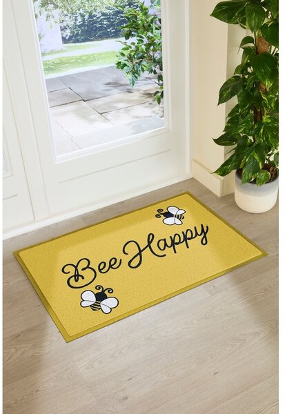 PVC lábtörlő 60x90 cm Bee Happy – Artsy Doormats