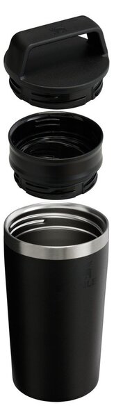 Fekete rozsdamentes acél termobögre 350 ml Café-To-Go Travel Mug Black 2.0 – Stanley