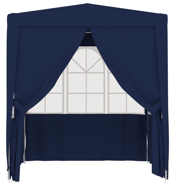 Kék rendezvénysátor oldalfalakkal 2 x 2 m 90 g/m²