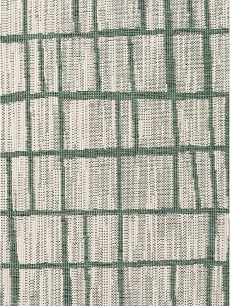 Zöld-krémszínű kerek kültéri-beltéri szőnyeg ø 200 cm Haringey Crouch – Ted Baker