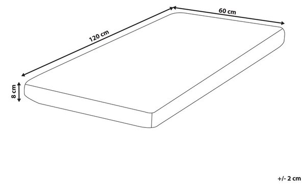 Habmatrac kiságyba HUSHY H2/3 közepes 60 x 120 cm
