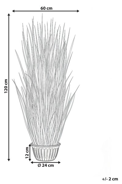 Műnövény GRASS 120 cm Zöld