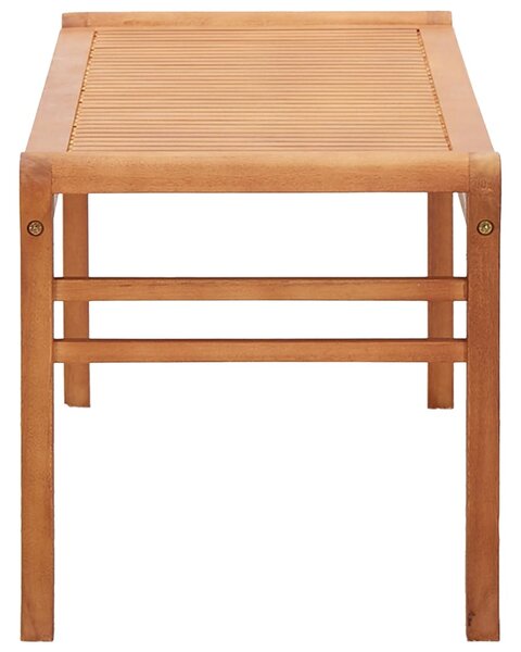 Kétszemélyes tömör eukaliptuszfa kerti pad 120 cm