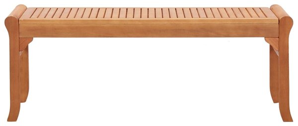 Kétszemélyes tömör eukaliptuszfa kerti pad 120 cm