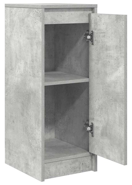 Betonszürke szerelt fa tálalószekrény 29,5x34x76 cm