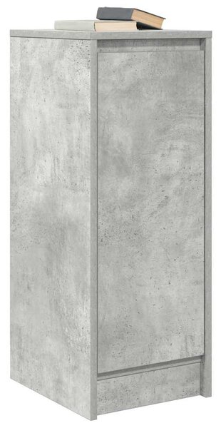 Betonszürke szerelt fa tálalószekrény 29,5x34x76 cm
