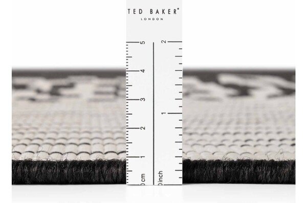 Fekete-krémszínű kültéri-beltéri szőnyeg 120x170 cm Haringey Acacia – Ted Baker