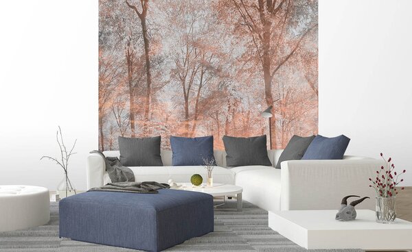 Nem szőtt fotótapéta absztrakt színes erdő 225 x 250 cm