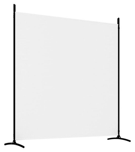 2 paneles fehér szövet térelválasztó 525x180 cm