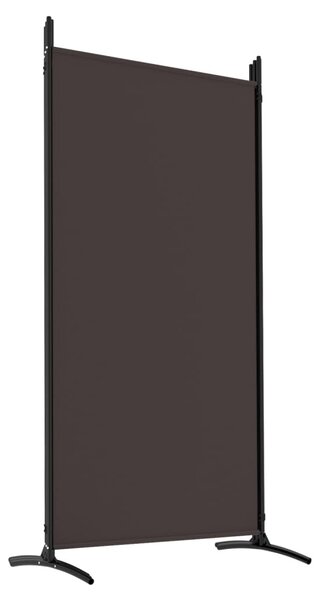 5 paneles barna szövet térelválasztó 433 x 180 cm