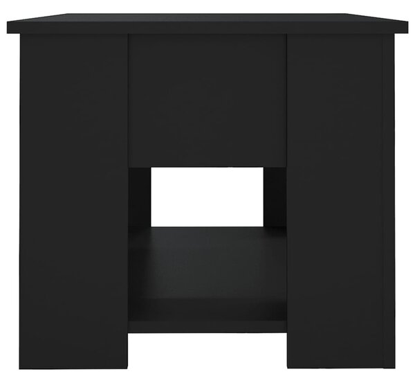 Fekete szerelt fa dohányzóasztal 79 x 49 x 41 cm