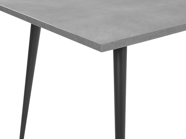 Étkezőasztal SANTIAGO Szürke betonhatás 120 cm 80 cm
