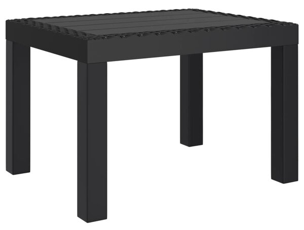 Antracitszürke PP kerti asztal 59 x 47 x 40 cm