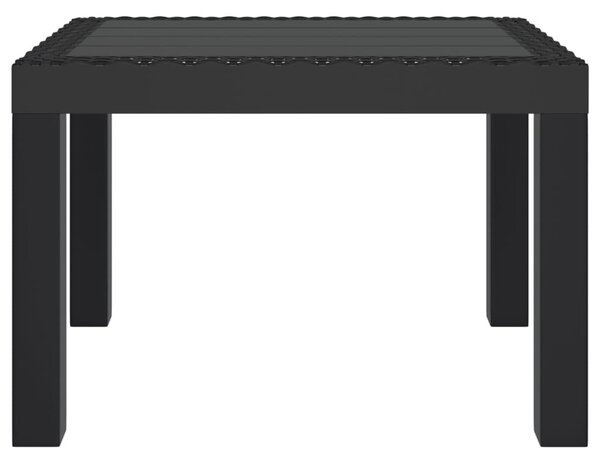 Antracitszürke PP kerti asztal 59 x 47 x 40 cm