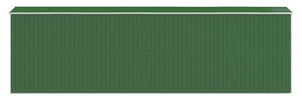 Zöld horganyzott acél kerti fészer 192x606x223 cm