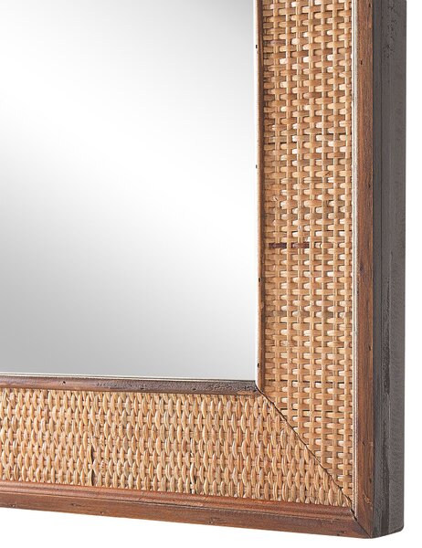 Falitükör IGUALA 54 cm 74 cm Bambusz Természetes kőris