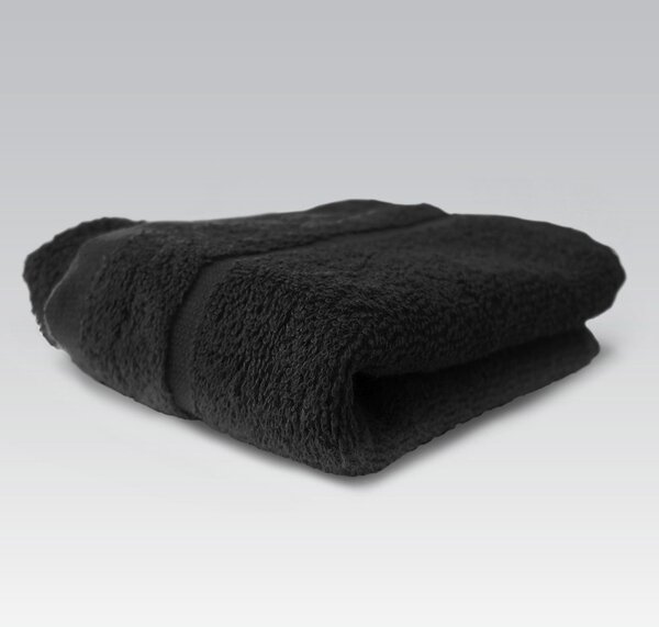 Dobrý Textil Törölköző kicsi Economy 30x50 - Fekete | 30 x 50 cm