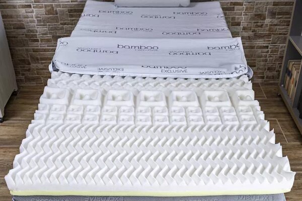 Vitaroll - Akupresszúrás 7 zóna+ 2cm HR EcO hab Kiegyenlítő Fedőmatrac Bamboo huzattal 120x200cm