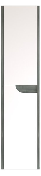 Piramida BETA fali fürdőszoba - állószekrény - FEHÉR-SÖTÉT - 35 x 150 x 30 cm