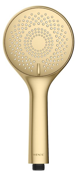 Matt aranyszínű műanyag gazdaságos zuhanyfej ø 11 cm Watersaving System – Wenko