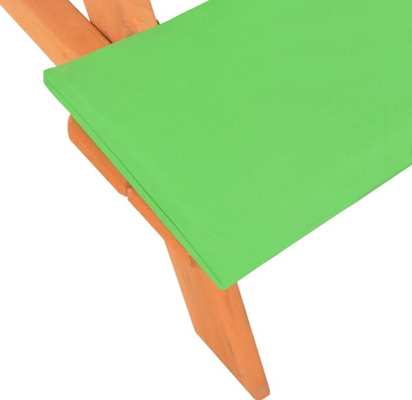 Tömör fenyőfa gyerek piknikasztal paddal 89 x 79 x 50 cm