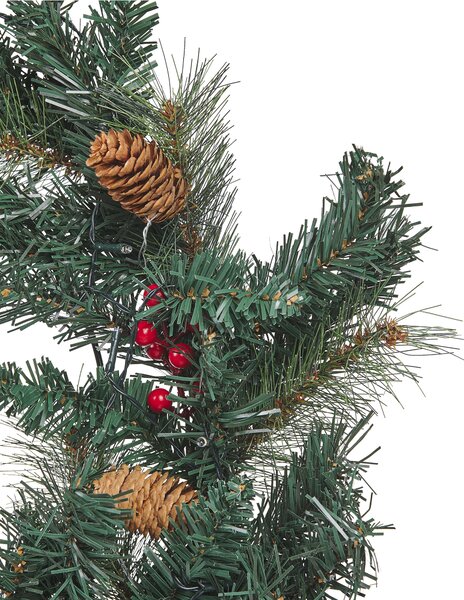 Karácsonyi koszorú LED TENALA 60 cm Zöld
