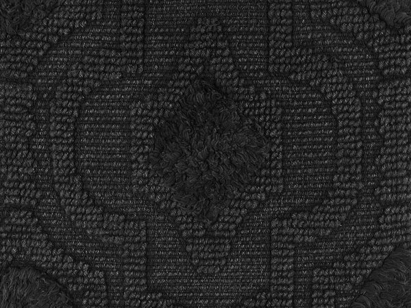 Díszpárna PAIKA Pamut 45 x 45 cm Sötétszürke Ikat