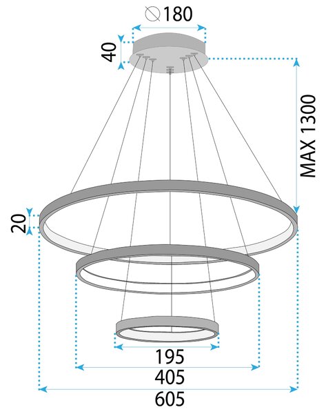 LED Lámpa LHJ013-CP3 BLACK