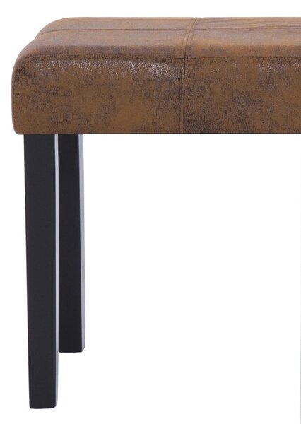 Barna művelúr pad 106 cm