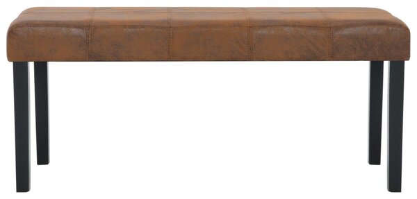Barna művelúr pad 106 cm