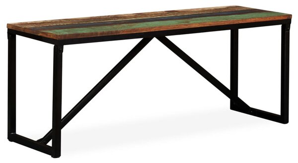 Tömör újrahasznosított fa pad 110 x 35 x 45 cm