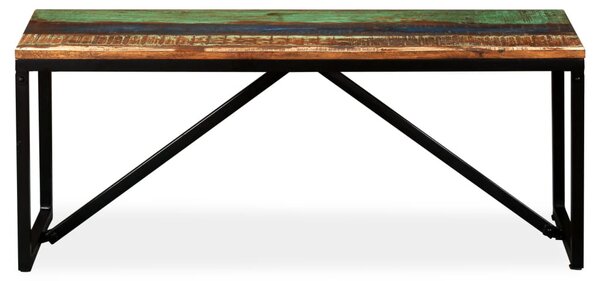 Tömör újrahasznosított fa pad 110 x 35 x 45 cm