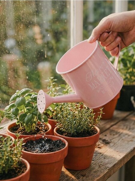 Sinsay - Fém locsolókanna Flower Market felirattal - pasztellpink