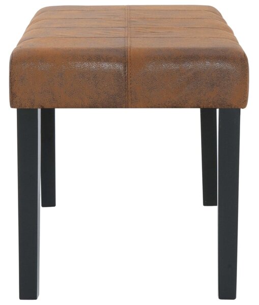 Barna művelúr pad 106 cm