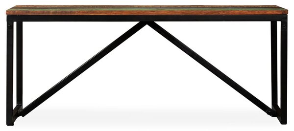 Tömör újrahasznosított fa pad 110 x 35 x 45 cm