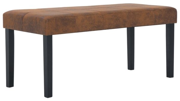 Barna művelúr pad 106 cm