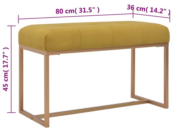 Mustársárga bársonypad 80 cm