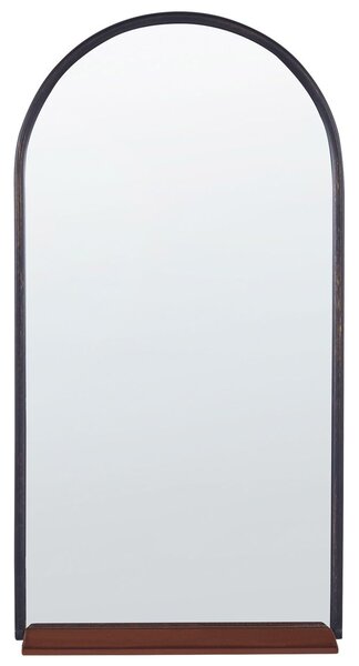 Falitükör polccal DOMME 40 cm 67 cm Fém Fekete