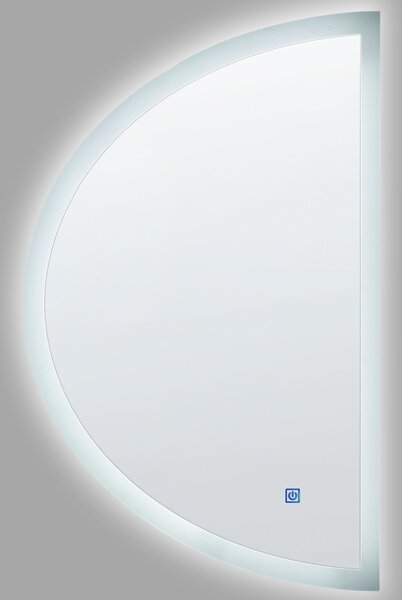 LED fürdőszobai tükör BEZONS 49 cm 80 cm Ezüst