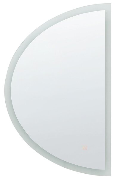 LED fürdőszobai tükör BEZONS 49 cm 80 cm Ezüst