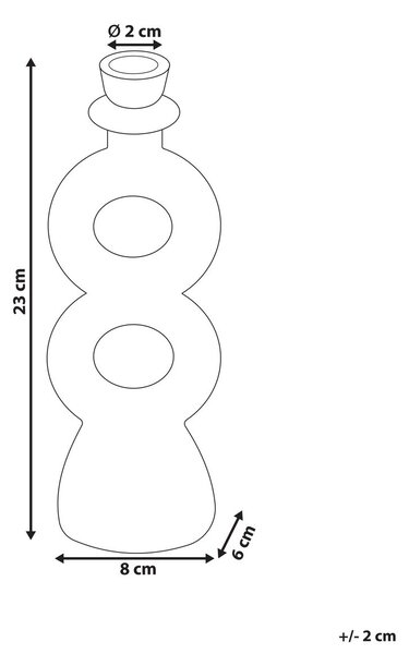 Gyertyatartó NAOUSA Kerámia 23 cm Bézs