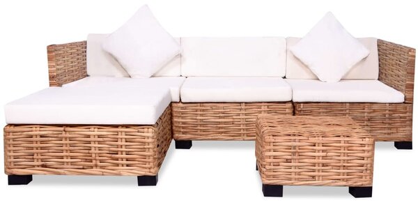 14 részes természetes rattan kanapészett