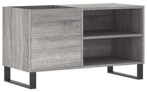 Szürke sonoma színű szerelt fa hanglemezszekrény 85x38x48 cm