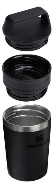 Fekete rozsdamentes acél termobögre 230 ml Café-To-Go Travel Mug Black 2.0 – Stanley