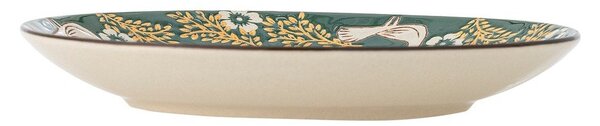 Zöld kőedény desszertes tányér ø 16 cm Hezha – Bloomingville