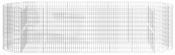 Horganyzott vas gabion magaságyás 400x100x100 cm