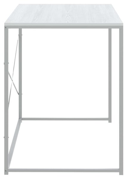Fehér szerelt fa számítógépasztal 110 x 60 x 70 cm
